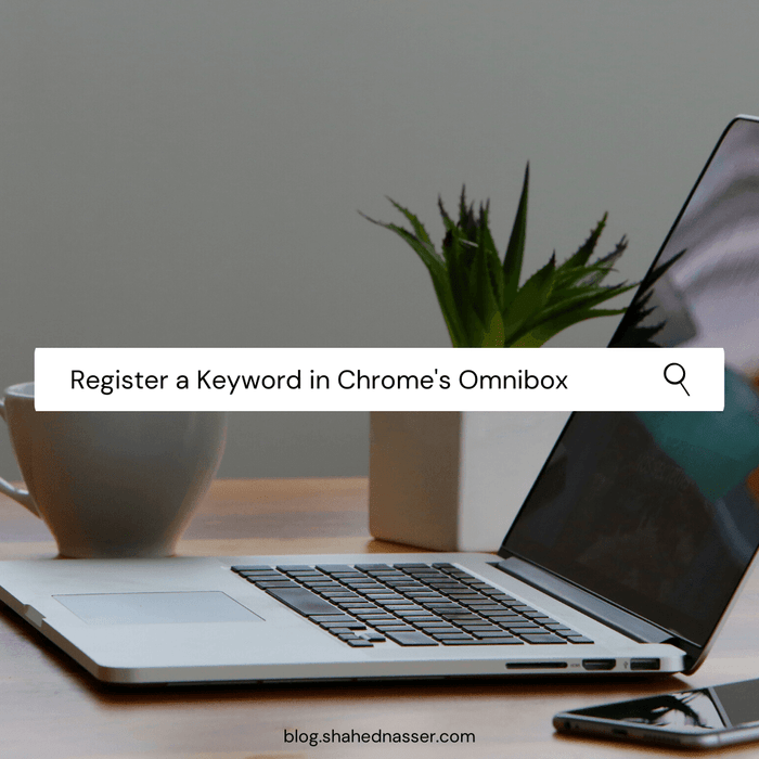 Register a Keyword in Chrome's Omnibox in Your  Extension